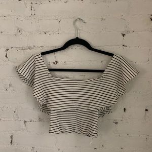 ASOS ruffle crop top size 6